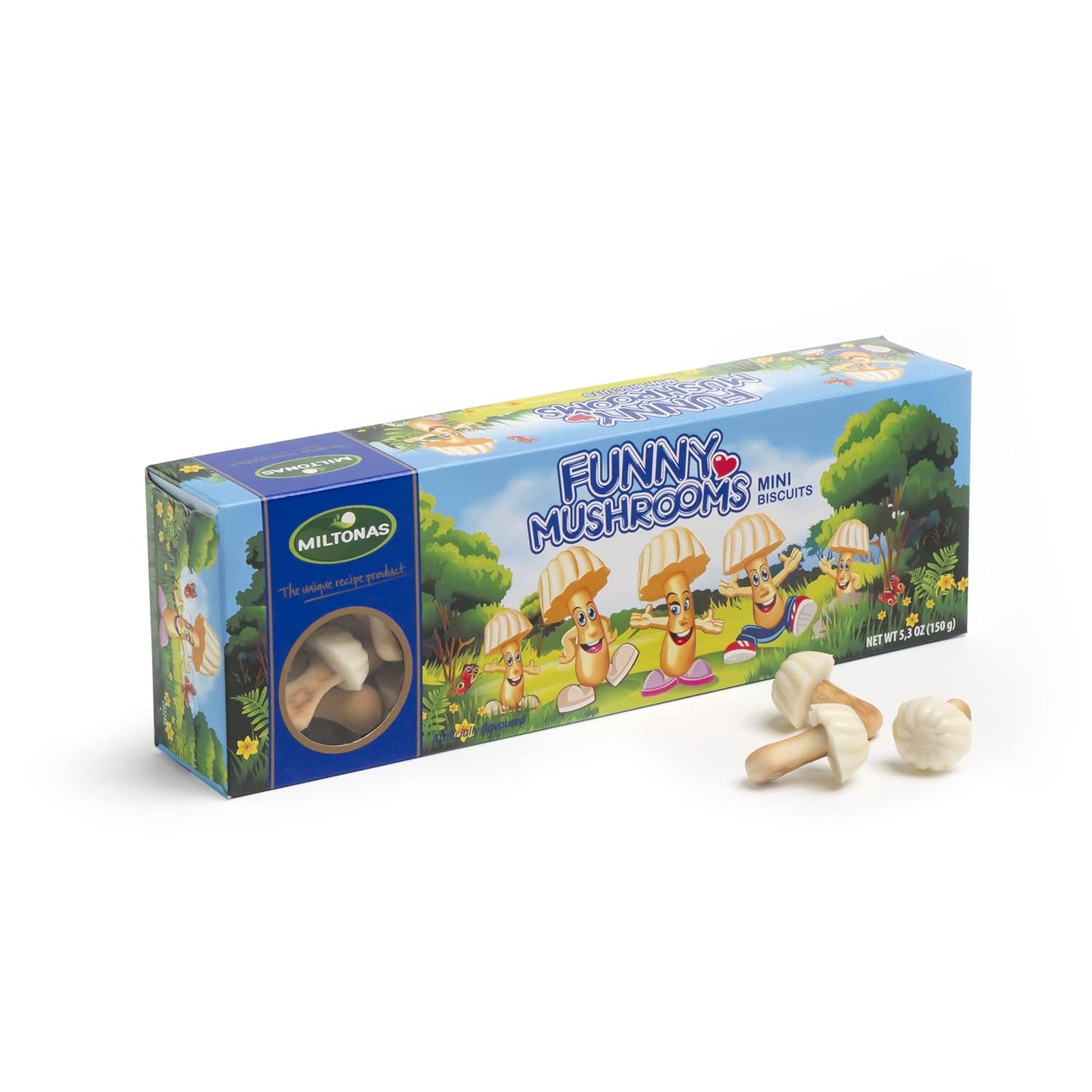 Funny Mushrooms - Kekse mit weißer Schokolade je 100g im 3er Pack