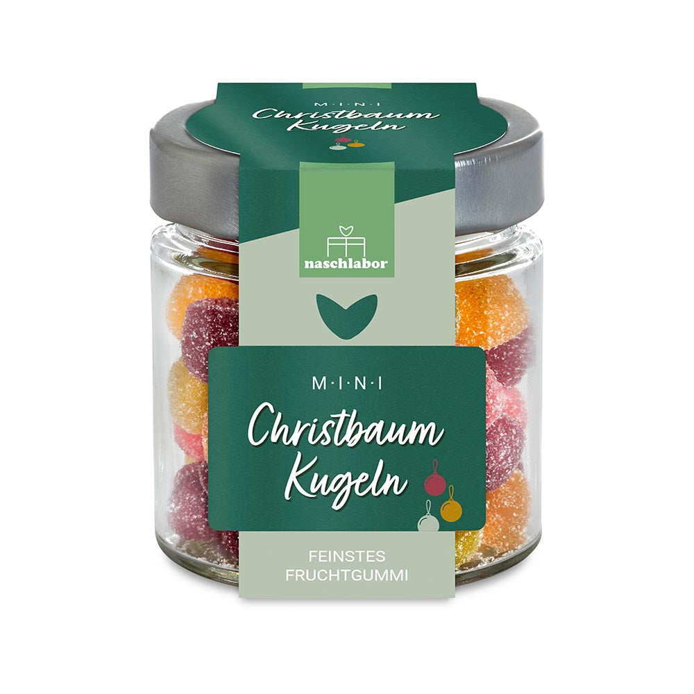 naschlabor mini Christbaumkugeln Fruchtgummi 120g