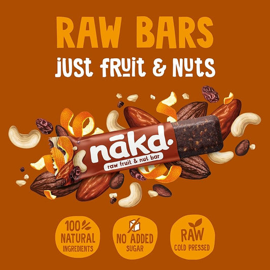 nakd Fruit & Nut Riegel Cocoa Orange je 35g im 4er Pack