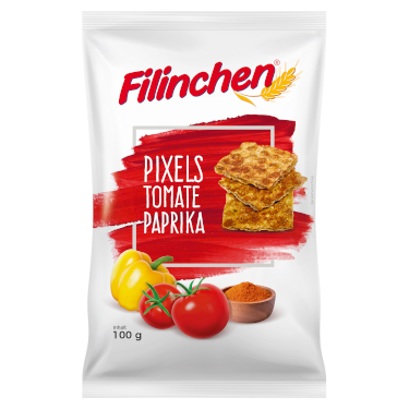 Filinchen Pixels Tomate - Paprika je 100g im 4er Pack