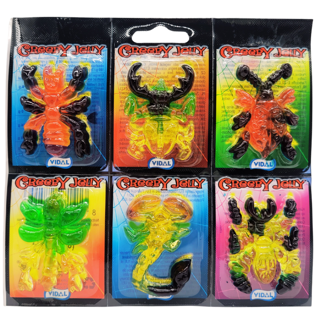 Creepy Jellies - Fruchtgummi - Insekten je 6x11g im 2er Pack