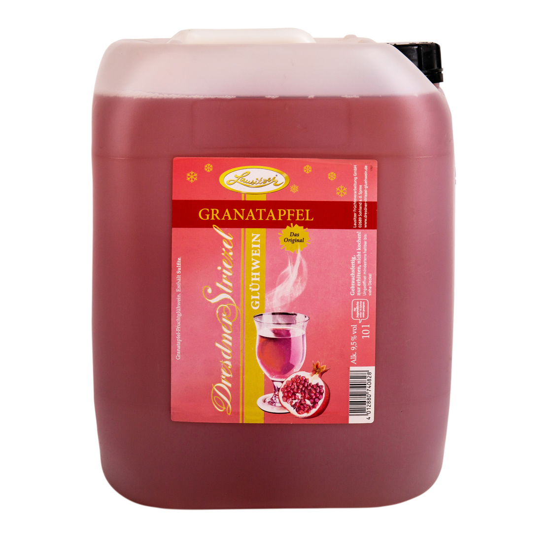 Dresdner Striezel Glühwein - Granatapfel 10l Kanister - ab ca. Mitte November lieferbar