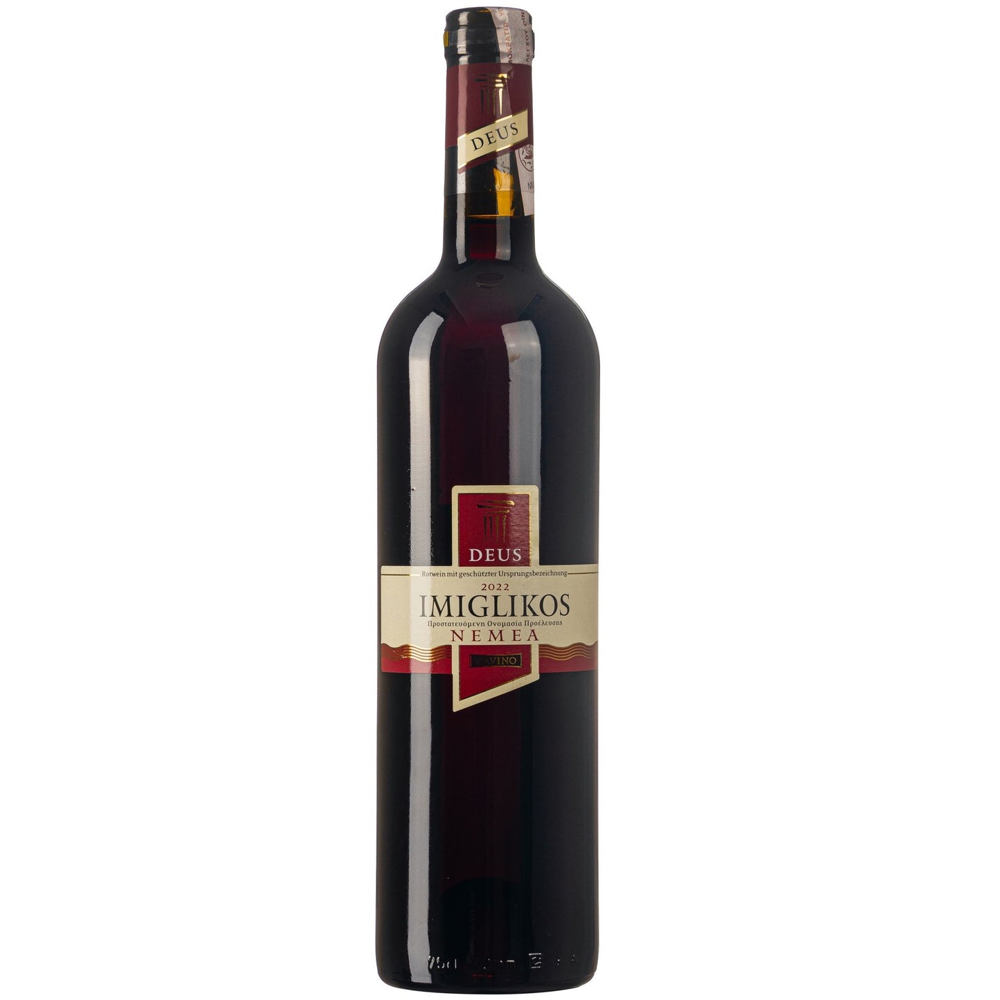 Deus Imiglikos Nemea Rotwein lieblich 12% je 0,75l im 6er Pack