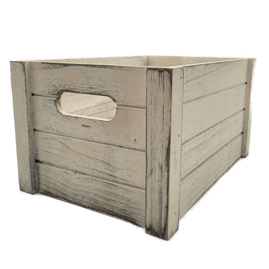 Holzkiste weiß gebeizt - klein oder groß