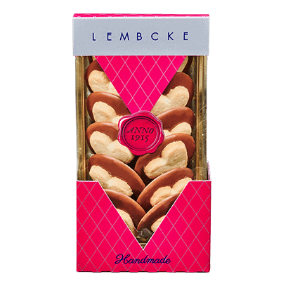 Lembcke Choci Love - Butter-mürbegebäck auf Vollmilchschokolade - je 100g im 2er Pack