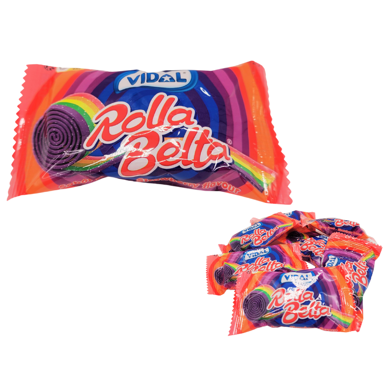 Rolla Belta Fruchtgummi - Erdbeere je 19g im 6er Pack