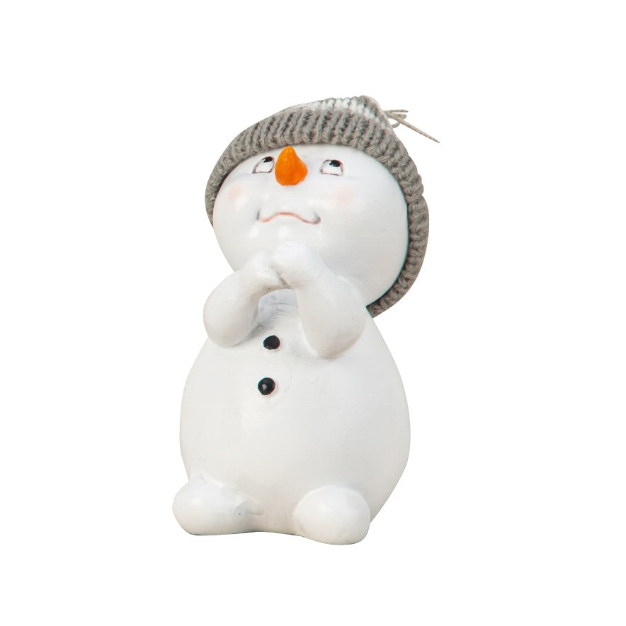 Deko Schneemann mit Mütze ca. 13cm