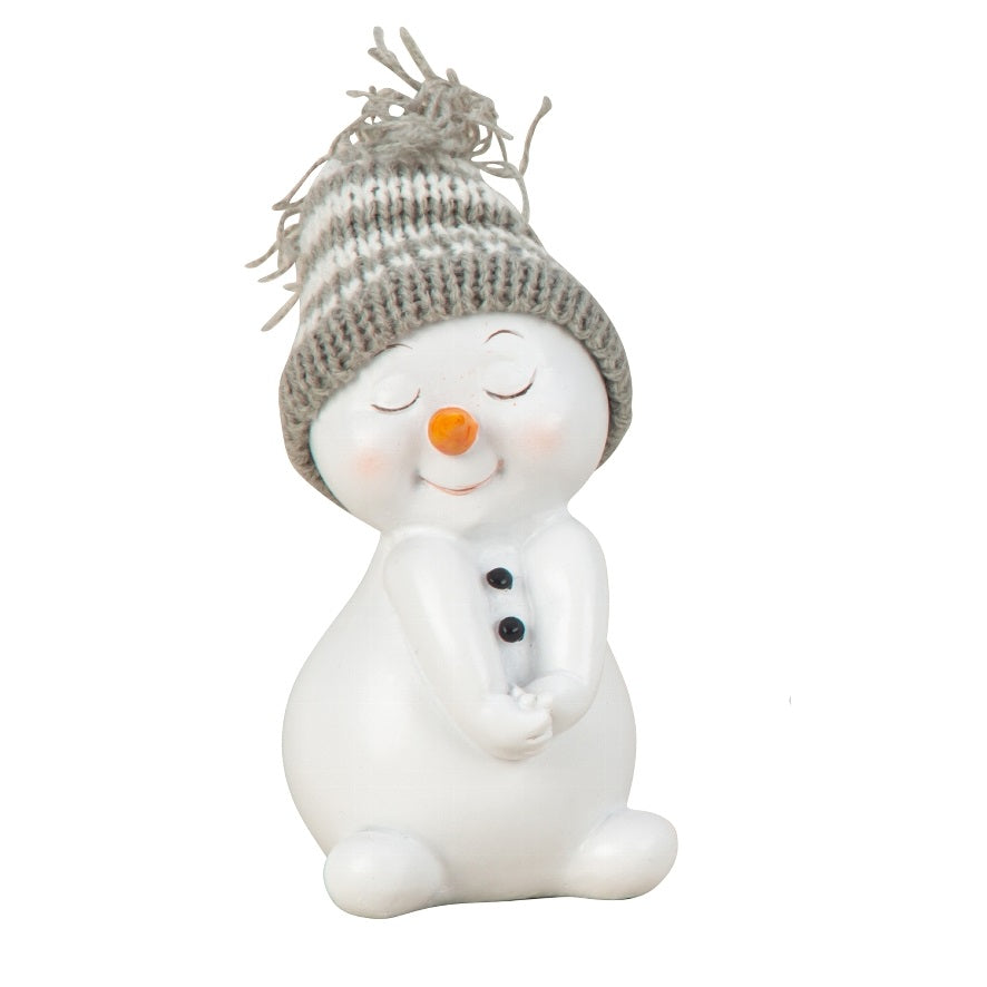 Deko Schneemann mit Mütze ca. 13cm