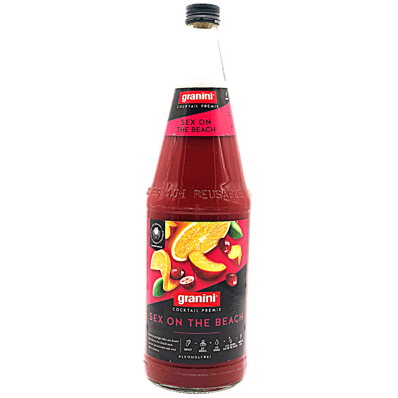 granini SEX ON THE BEACH Cocktail Premix alkoholfrei 1,0l Mehrweg