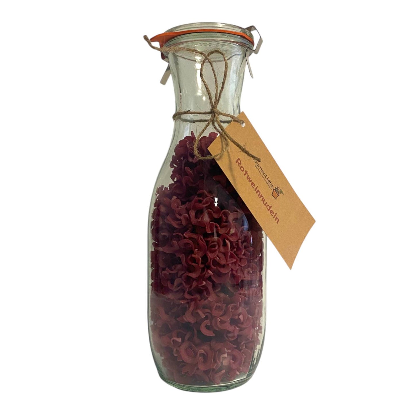 Rotwein-Nudeln im WECK-Glas, mind. 220g