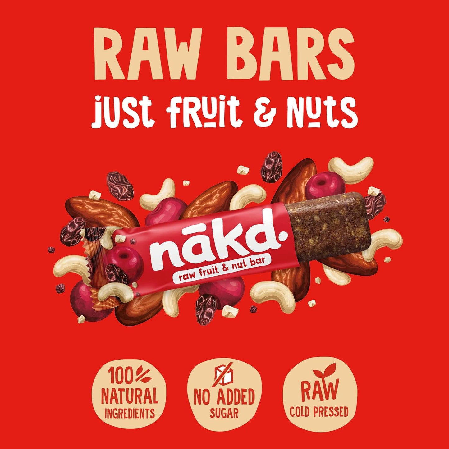 nakd Fruit & Nut Riegel Bakewell Tart je 35g im 4er Pack