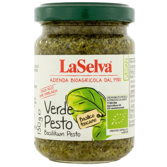 Pesto Verde Bio Basilikum ohne Knoblauch je 130g im 6er Pack