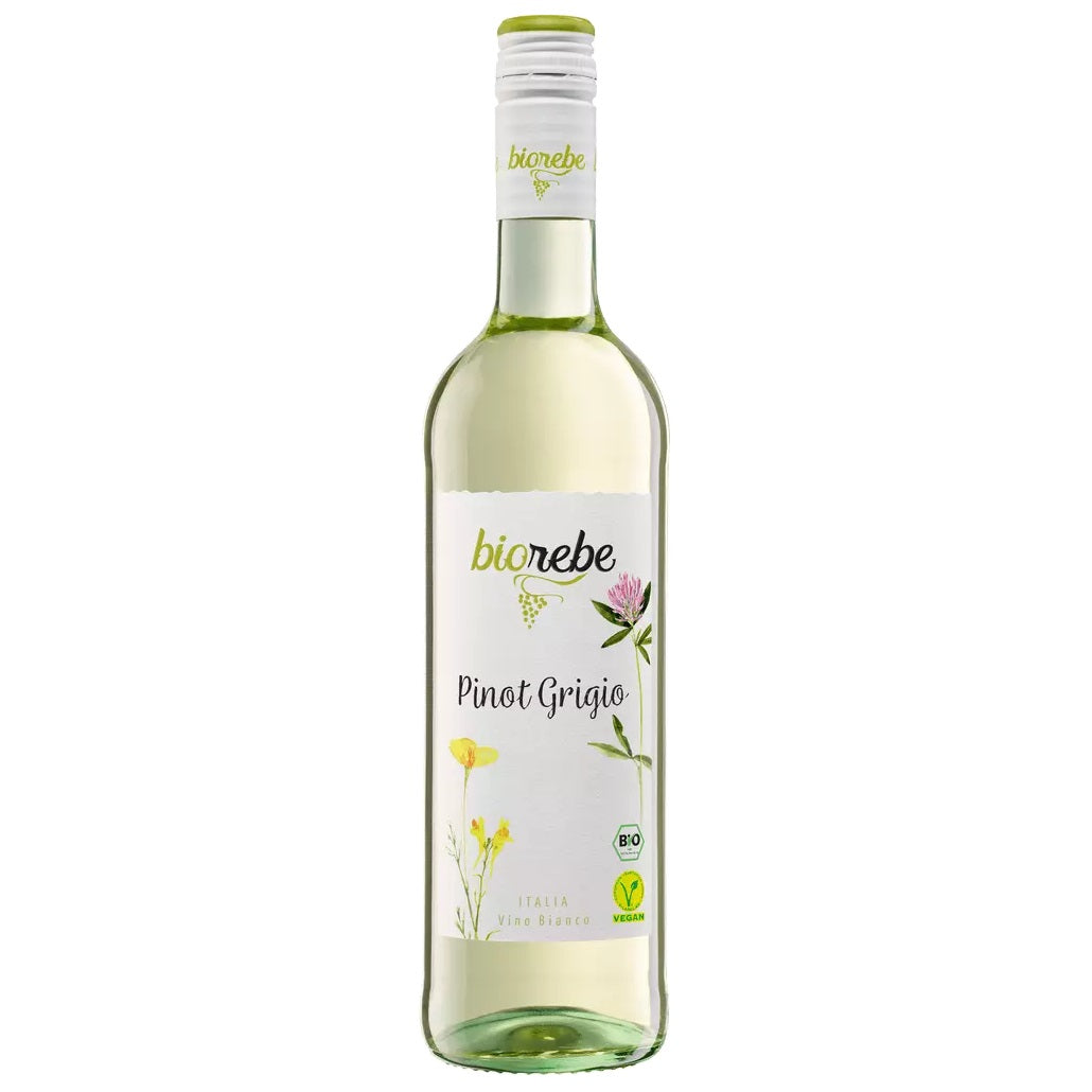 biorebe Pinot Grigio Weißwein trocken 12,5% je 0,25l im 6er Pack