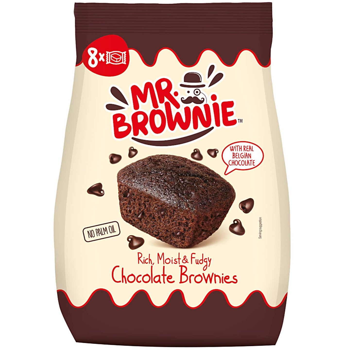 Mr. Brownie Chocolate Brownies je 8 Stück im 2er Pack