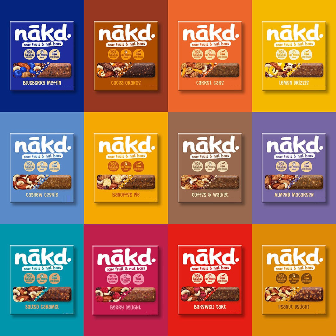 nakd Fruit & Nut Riegel Mix - Paket im 10er Pack