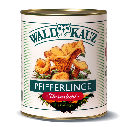 Waldkauz Pfifferlinge unsortiert 455g in 800g Dose
