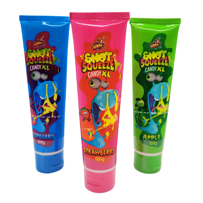 Snot Squeeze Candy XL Gelee mit Fruchtgeschmack je 120g im 3er Pack