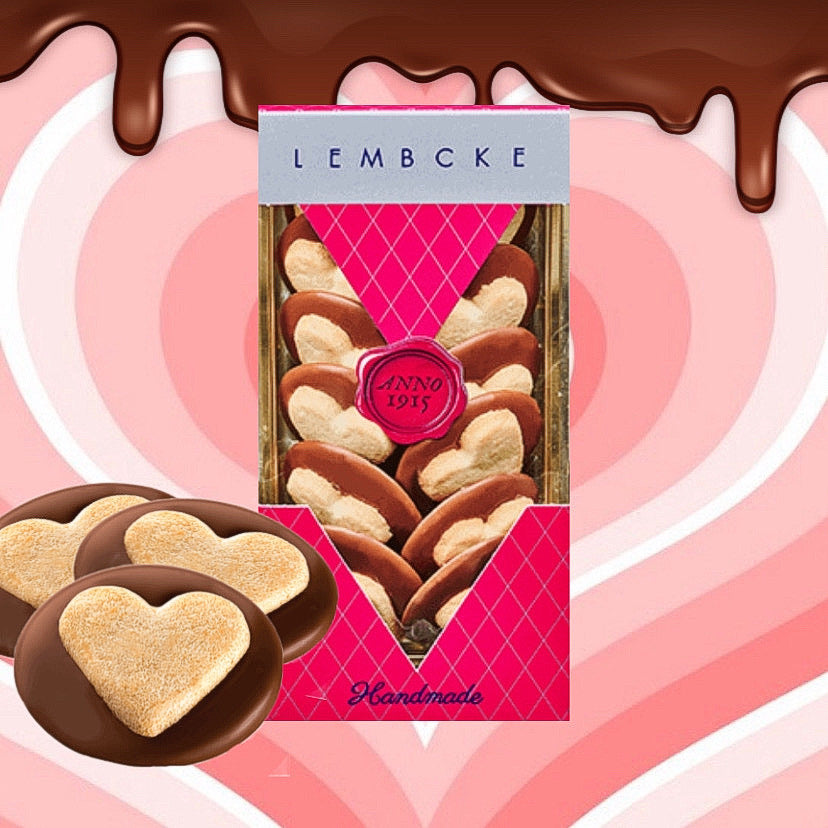 Lembcke Choci Love - Butter-mürbegebäck auf Vollmilchschokolade - je 100g im 2er Pack