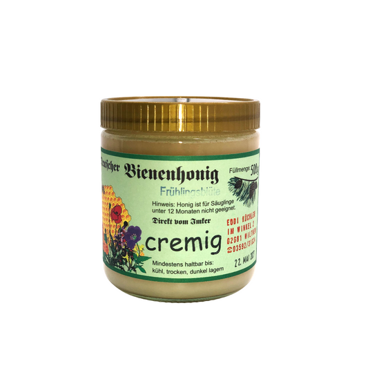 Deutscher Bienenhonig Frühlingsblüte cremig 500g