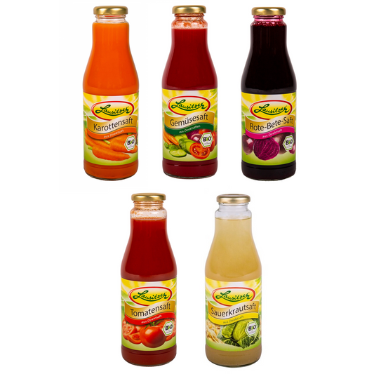 Lausitzer BIO Gemüse - Saft - Mix je 500ml im 6er Pack