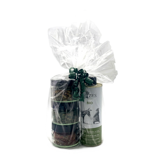 Folienpräsent Gewürz-Trio mit Olivenöl