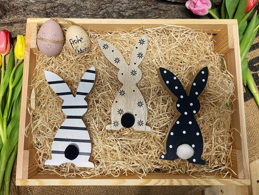 Folienpräsent Osterhasen 3er Set