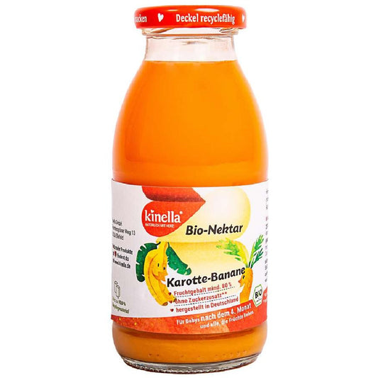 Kinella BIO - Nektar - Karotte - Banane je 250ml im 8er Pack