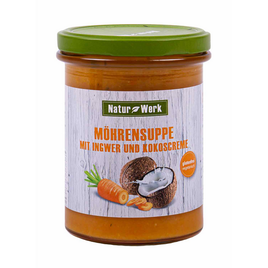 Naturwerk Möhren-Ingwer-Kokos-Suppe je 385ml im 6er Pack