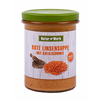 Naturwerk Rote Linsen-Kreuzkümmel-Suppe 380ml