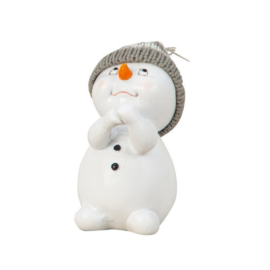 Deko Schneemann mit Mütze ca. 13cm