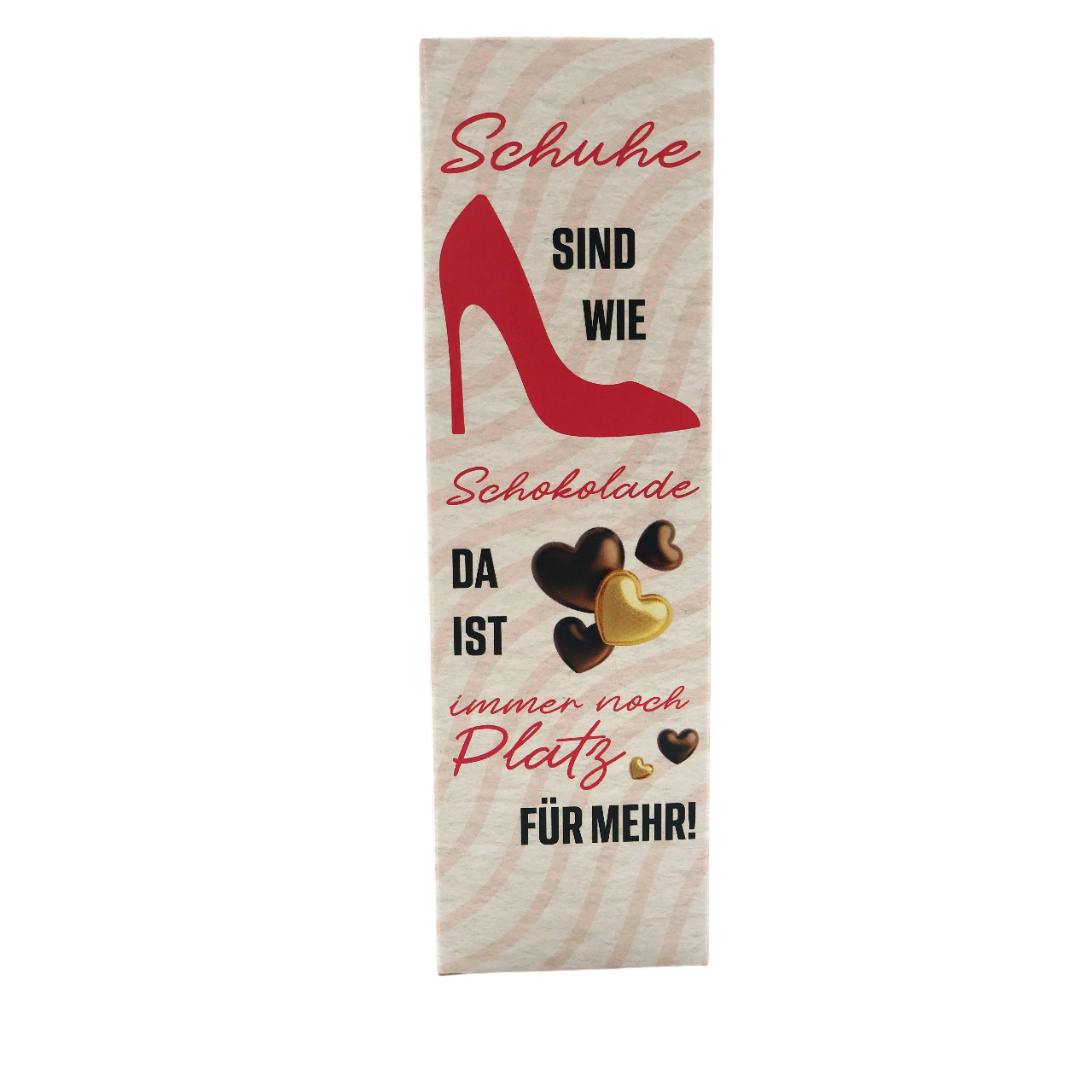 Schoko Herzen im Umkarton mit passendem Spruch- verpackt- je 65g