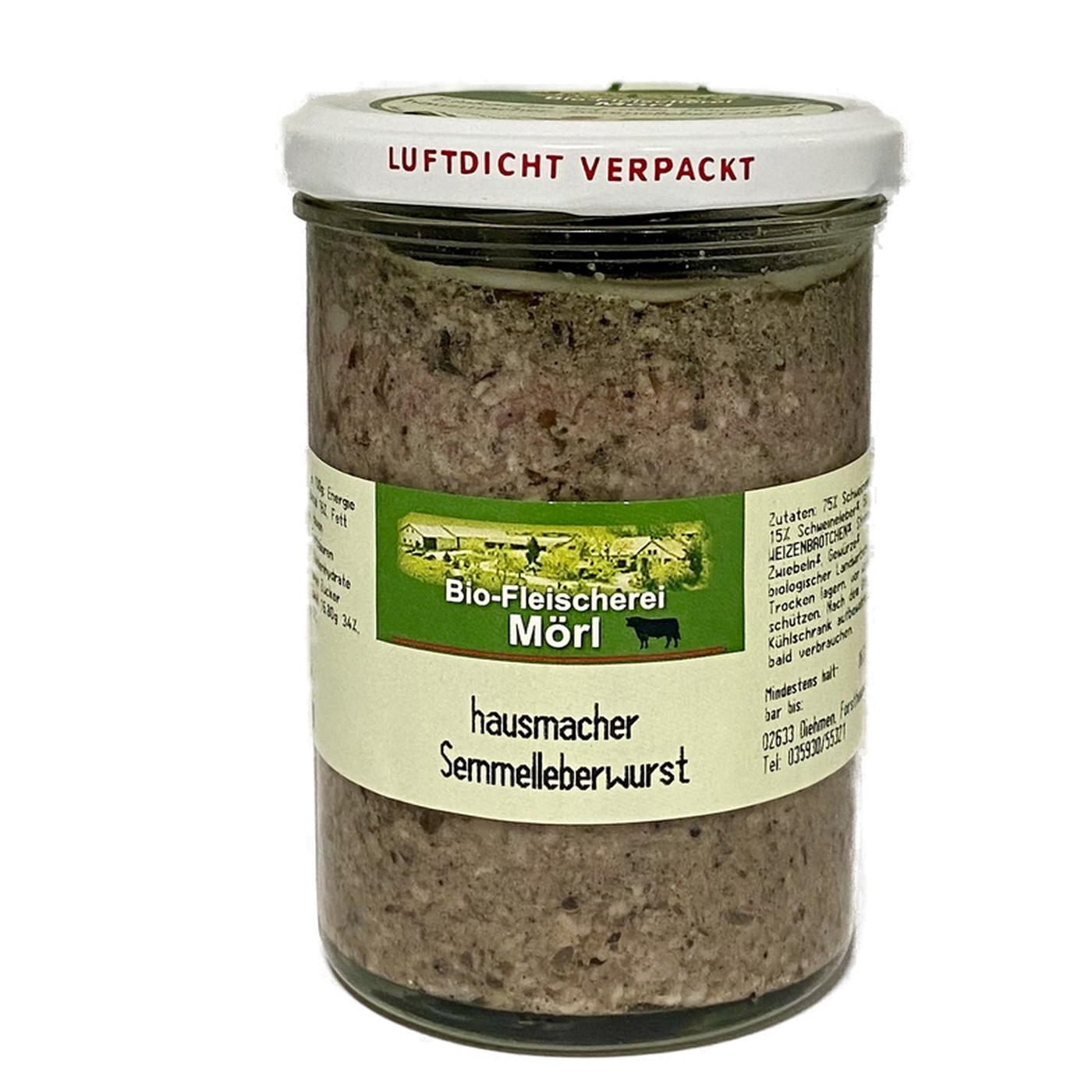 BIO Hausmacher Semmelleberwurst je 370g im 4er Pack