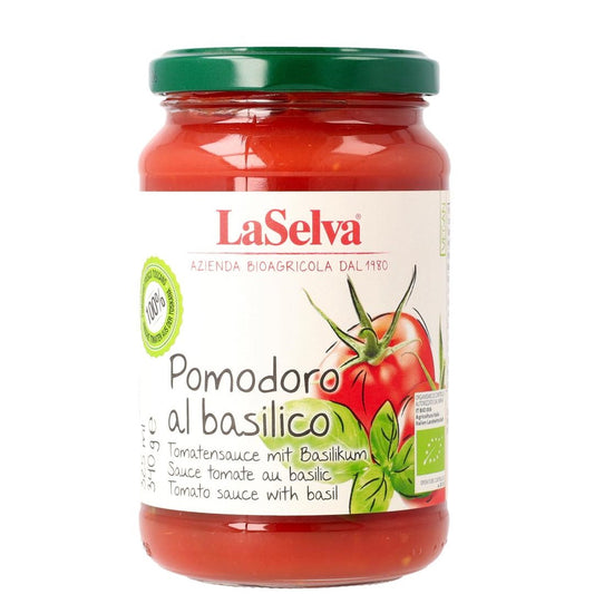 Bio Tomatensauce mit Basilikum vegan 325ml