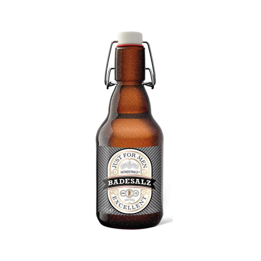 Badesalz in Glas - Bierflasche mit Bügelverschluß 370g