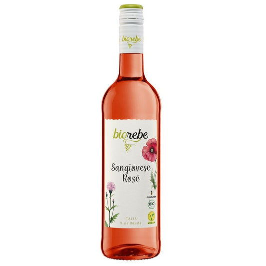 biorebe Sangiovese Rosé BIO Wein 12% je 0,75l im 6er Pack