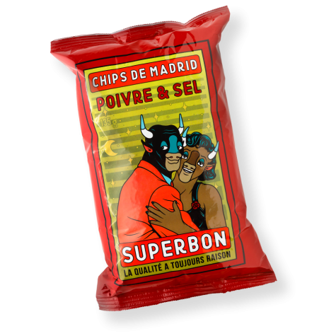 Superbon Chips de Madrid mit Pfeffer und Salz je 45g im 6er Pack