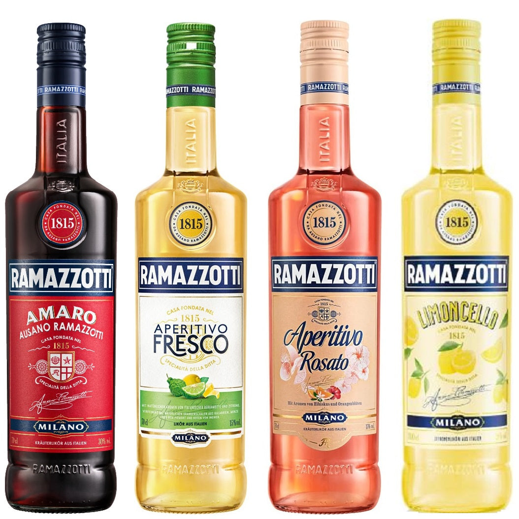 Ramazzotti Mix Paket mit 4 Sorten aus Italien 0,7l