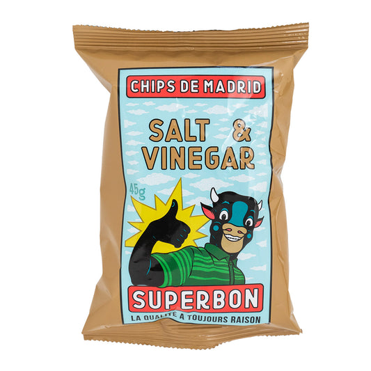 Superbon Chips de Madrid mit Salz und Vinaigrette je 45g im 6er Pack